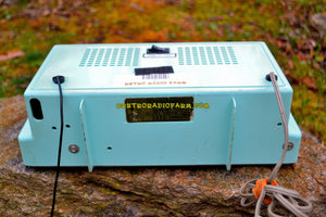 SOLD! - Dec. 18, 2017 - BLUETOOTH MP3 READY - AM FM TURQUOISE Retro Mid Century Jetsons Vintage 1962 Arvin Model 31R26 Tube Radio Amazing! - [product_type} - Arvin - Retro Radio Farm