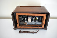 Load image into Gallery viewer, Artisan Handcrafted Original Factory Wood 1942 Philco Model 42-321 Vacuum Tube AM Radio Mint Condition Sounds Incredible!
