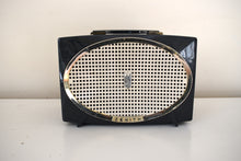 Load image into Gallery viewer, Charcoal Dynamo 1955 Zenith Model Y513 Vacuum Tube AM Radio Sounds Spectacular Excellent Plus Condition!