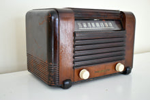 Load image into Gallery viewer, Artisan Handcrafted Solid Wood Beauty Art Deco 1941 General Electric Model L-604 AM Vacuum Tube Radio Sounds Glorious!