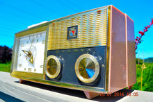 Charger l&#39;image dans la galerie, SOLD! - Nov 26, 2014 - PRINCESS Pink Retro Jetsons 1962 Bulova Model 180 Tube AM Clock Radio WORKS! - [product_type} - Bulova - Retro Radio Farm
