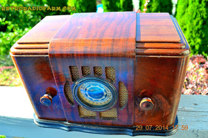 SOLD! - Sept 17, 2015 - BEAUTIFUL Wood Art Deco Retro 1930's or 1940's Western Air Patrol AM Tube Radio Works! Wow! - [product_type} - Western Air Patrol - Retro Radio Farm