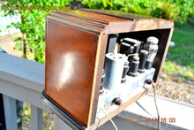 Load image into Gallery viewer, SOLD! - Sept 17, 2015 - BEAUTIFUL Wood Art Deco Retro 1930&#39;s or 1940&#39;s Western Air Patrol AM Tube Radio Works! Wow! - [product_type} - Western Air Patrol - Retro Radio Farm