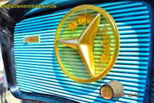 Load image into Gallery viewer, SOLD! - Aug 9, 2014 - SO JETSONS LOOKING Retro Vintage AQUA and BLACK Travler T-204 AM Tube Radio WORKS! - [product_type} - Travler - Retro Radio Farm