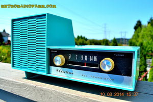 SOLD! - Aug 13, 2014 - Sky Blue SPLIT LEVEL Wacky Looking Retro 1960's or 1970's Wards Airline GEN-1703A AM Works!