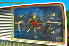 Load image into Gallery viewer, SOLD! - Oct 2, 2014 - POWDER PINK Retro Jetsons 1956 RCA Victor 8-C-7-FE Tube AM Clock Radio WORKS! - [product_type} - RCA Victor - Retro Radio Farm