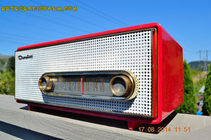 SOLD! - Sept 2, 2014 - CORAL PINK Retro Vintage 1950's Crosley T-60 RD AM Tube Radio WORKS!