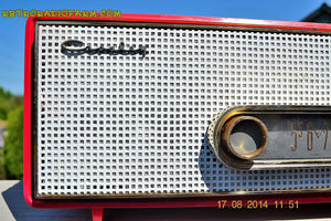 SOLD! - Sept 2, 2014 - CORAL PINK Retro Vintage 1950's Crosley T-60 RD AM Tube Radio WORKS! - [product_type} - Crosley - Retro Radio Farm