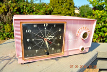 Charger l&#39;image dans la galerie, SOLD! - Sept 28, 2014 - BUBBLE GUM Pink Retro 1956 RCA Victor Model 6-C-5 AM Clock Radio Works! - [product_type} - RCA Victor - Retro Radio Farm