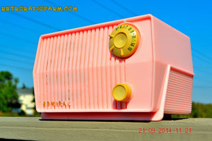 SOLD! - Sept 28, 2014 - BABY GIRL PINK Retro Jetsons Vintage 1959 Admiral 4L2A Tube AM Radio WORKS! - [product_type} - Admiral - Retro Radio Farm