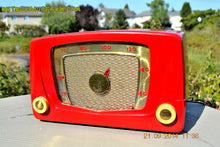 Charger l&#39;image dans la galerie, SOLD! - Sept 28, 2014 - CARDINAL RED Retro Vintage 1951 Silvertone Model 5 AM Tube Radio WORKS! - [product_type} - Silvertone - Retro Radio Farm