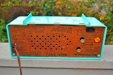 Charger l&#39;image dans la galerie, SOLD! - Dec 17, 2014 - VIVID Turquoise Retro Jetsons 1957 Motorola 57CC Tube AM Clock Radio WORKS! - [product_type} - Motorola - Retro Radio Farm