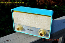 Charger l&#39;image dans la galerie, SOLD! - Feb 22, 2016 - RARE BIRD Turquoise Retro Jetsons 1959 Olympic Model 553 Tube AM Radio Totally Restored! - [product_type} - Olympic - Retro Radio Farm