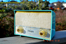 Charger l&#39;image dans la galerie, SOLD! - Feb 22, 2016 - RARE BIRD Turquoise Retro Jetsons 1959 Olympic Model 553 Tube AM Radio Totally Restored! - [product_type} - Olympic - Retro Radio Farm