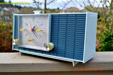 Load image into Gallery viewer, SOLD! - March 24, 2015 - POWDER BLUE TUXEDO Retro Jetsons Vintage 1961 RCA Model RHD21A Tube Clock Radio Totally Restored! - [product_type} - RCA Victor - Retro Radio Farm