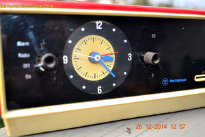 SOLD! - Jan 29, 2015 - MATADOR RED and white AM/FM Retro Vintage 1960's Westinghouse Model RLF4220A Solid State Radio WORKS! - [product_type} - Westinghouse - Retro Radio Farm