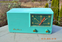 Charger l&#39;image dans la galerie, SOLD! - March 22, 2015 - MID CENTURY MARVEL Retro Jetsons Vintage Turquoise 1959 Airline DSE1625A AM Tube Radio Totally Restored! - [product_type} - Airline - Retro Radio Farm