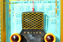 Charger l&#39;image dans la galerie, SOLD! - Feb 01, 2015 - DAPHNE BLUE Retro Vintage Jetsons 1953 Philco Model 53-950 Tube AM Clock Radio WORKS! - [product_type} - Philco - Retro Radio Farm