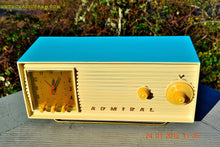 Charger l&#39;image dans la galerie, SOLD! - June 25, 2016 - SEAFOAM GREEN AND WHITE Retro Jetsons 1956 Admiral Model 5B43 Tube AM Clock Radio Totally Restored! - [product_type} - Admiral - Retro Radio Farm