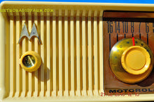 Load image into Gallery viewer, SOLD! - April 8, 2015 - ALABASTER IVORY Retro Jetsons 1957 Motorola 57CC Tube AM Clock Radio Totally Restored! - [product_type} - Motorola - Retro Radio Farm