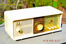 Charger l&#39;image dans la galerie, SOLD! - April 8, 2015 - ALABASTER IVORY Retro Jetsons 1957 Motorola 57CC Tube AM Clock Radio Totally Restored! - [product_type} - Motorola - Retro Radio Farm