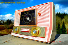 Charger l&#39;image dans la galerie, SOLD! - Aug 19, 2015 - POWDER PINK Retro Jetsons Vintage 1957 RCA Victor Model 1-RD-63 AM Tube Clock Radio Totally Restored! - [product_type} - RCA Victor - Retro Radio Farm