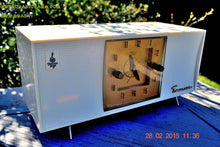 Load image into Gallery viewer, SOLD! - April 8, 2015 - BLUETOOTH MP3 READY - SNOW WHITE Retro Jetsons 1956 Emerson 825 Tube AM Clock Radio Totally Restored! - [product_type} - Emerson - Retro Radio Farm