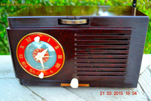 Load image into Gallery viewer, SOLD! - April 19, 2015 - BLUETOOTH MP3 READY - Art Deco 1952 General Electric Model 66 AM Brown Bakelite Tube Clock Radio Totally Restored! - [product_type} - General Electric - Retro Radio Farm