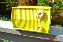 Charger l&#39;image dans la galerie, SOLD! - Dec 7, 2015 - BLUETOOTH MP3 READY - HARVEST YELLOW Mid Century Retro Jetsons Vintage 1959 Emerson Model 4L26A Tube Radio Totally Restored! - [product_type} - Emerson - Retro Radio Farm