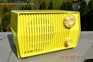 SOLD! - Dec 7, 2015 - BLUETOOTH MP3 READY - HARVEST YELLOW Mid Century Retro Jetsons Vintage 1959 Emerson Model 4L26A Tube Radio Totally Restored! - [product_type} - Emerson - Retro Radio Farm