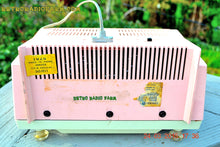 Load image into Gallery viewer, SOLD! - Sept 26, 2016 - COTTON Candy Pink Mid Century Retro Jetsons Vintage 1959 General Electric Model T-132B Musaphonic Tube Radio Totally Restored! - [product_type} - General Electric - Retro Radio Farm
