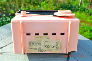 SOLD! - July 19, 2016 - BLUETOOTH MP3 READY - AWESOME Pink And Black Retro Vintage 1957 Emerson 851 AM Tube Radio Totally Restored! - [product_type} - Emerson - Retro Radio Farm
