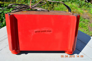 SOLD! - April 14, 2015 - CIMARRON RED Dashboard Retro Jetsons 1953 Motorola 53H Tube AM Radio Works! - [product_type} - Motorola - Retro Radio Farm