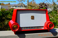 Charger l&#39;image dans la galerie, SOLD! - April 14, 2015 - CIMARRON RED Dashboard Retro Jetsons 1953 Motorola 53H Tube AM Radio Works! - [product_type} - Motorola - Retro Radio Farm