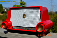 Charger l&#39;image dans la galerie, SOLD! - April 14, 2015 - CIMARRON RED Dashboard Retro Jetsons 1953 Motorola 53H Tube AM Radio Works! - [product_type} - Motorola - Retro Radio Farm