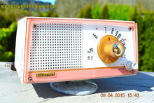 Load image into Gallery viewer, SOLD! - April 21, 2015 - NEW OLD STOCK PINK And White Marbelized Jetson Style Radio Lafayette Model FS-233 AM Tube Radio Unbelievable! - [product_type} - Lafayette - Retro Radio Farm