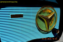 Load image into Gallery viewer, SOLD! - Feb 10, 2016 - BLUETOOTH MP3 READY - SO JETSONS LOOKING Retro Vintage AQUA and BLACK 1959 Travler T-204 AM Tube Radio WORKS! - [product_type} - Travler - Retro Radio Farm