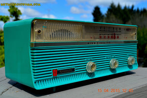SOLD! - Jan 4, 2016 - GUMBY GREEN AM/FM Retro Vintage Mid Century Olympic Model AFM-16 Tube Radio Totally Restored! - [product_type} - Olympic - Retro Radio Farm