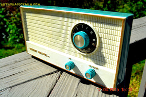 SOLD! - April 20, 2015 - TURQUOISE AM/FM Retro Vintage Mid Century Viscount Solid State Portable Radio Totally Restored! - [product_type} - Viscount - Retro Radio Farm