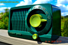 画像をギャラリービューアに読み込む, SOLD! - July 28, 2015 - BEAUTIFUL Art Deco Rare Retro Green 1952 Stewart Warner 9160H Tube AM Radio Totally Restored! - [product_type} - Stewart Warner - Retro Radio Farm