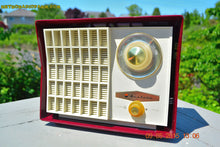 Load image into Gallery viewer, SOLD! - Aug 24, 2015 - MAROON Mid Century Retro Jetsons Vintage 1959 Wards Airline Model GEN-1668A Tube Radio Totally Restored! - [product_type} - Airline - Retro Radio Farm