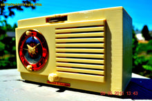 Load image into Gallery viewer, SOLD! - July 12, 2015 - VANILLA WHITE Art Deco 1952 General Electric Model 66 AM Brown Bakelite Tube Clock Radio Totally Restored! - [product_type} - General Electric - Retro Radio Farm