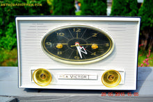 画像をギャラリービューアに読み込む, SOLD! - Aug 5, 2015 - Charcoal Grey Retro Jetsons Vintage 1959 RCA Victor Model 1-RD-50 AM Tube Clock Radio Totally Restored! - [product_type} - RCA Victor - Retro Radio Farm