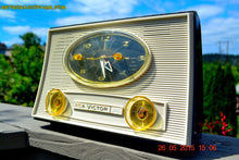 Charger l&#39;image dans la galerie, SOLD! - Aug 5, 2015 - Charcoal Grey Retro Jetsons Vintage 1959 RCA Victor Model 1-RD-50 AM Tube Clock Radio Totally Restored! - [product_type} - RCA Victor - Retro Radio Farm