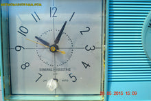 画像をギャラリービューアに読み込む, SOLD! - July 23, 2015 - POWDER BLUE Mid Century Jetsons 1959 General Electric Model C-404B Tube AM Clock Radio Totally Restored! - [product_type} - General Electric - Retro Radio Farm