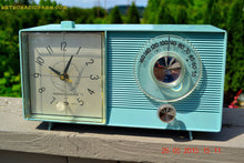 Load image into Gallery viewer, SOLD! - July 23, 2015 - POWDER BLUE Mid Century Jetsons 1959 General Electric Model C-404B Tube AM Clock Radio Totally Restored! - [product_type} - General Electric - Retro Radio Farm
