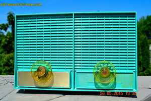 SOLD! - June 8, 2015 - CERULEAN Mid Century Retro Jetsons Vintage 1957 Philco M-872-124 AM Tube Radio Works! - [product_type} - Philco - Retro Radio Farm