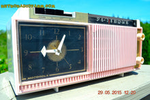 Charger l&#39;image dans la galerie, SOLD! - Dec 5, 2015 - ELDORADO PINK WHITE and BLACK Retro Jetsons 1959 Motorola C12 Tube AM Clock Radio Totally Restored! - [product_type} - Motorola - Retro Radio Farm