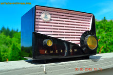 画像をギャラリービューアに読み込む, SOLD! - June 10, 2015 - AWESOME Black and Pink Retro Vintage 1957 Emerson 851 AM Tube Radio Totally Restored! - [product_type} - Emerson - Retro Radio Farm