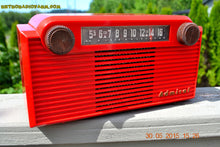 Charger l&#39;image dans la galerie, SOLD! - June 8, 2015 - BRIGHT RED Mid Century Vintage Retro Jetsons 1952 Admiral 5G35N AM Tube Radio Totally Restored! - [product_type} - Admiral - Retro Radio Farm